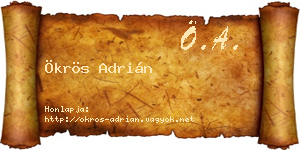 Ökrös Adrián névjegykártya